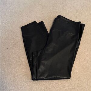 Black Faux Leather Leggings from Boston Proper